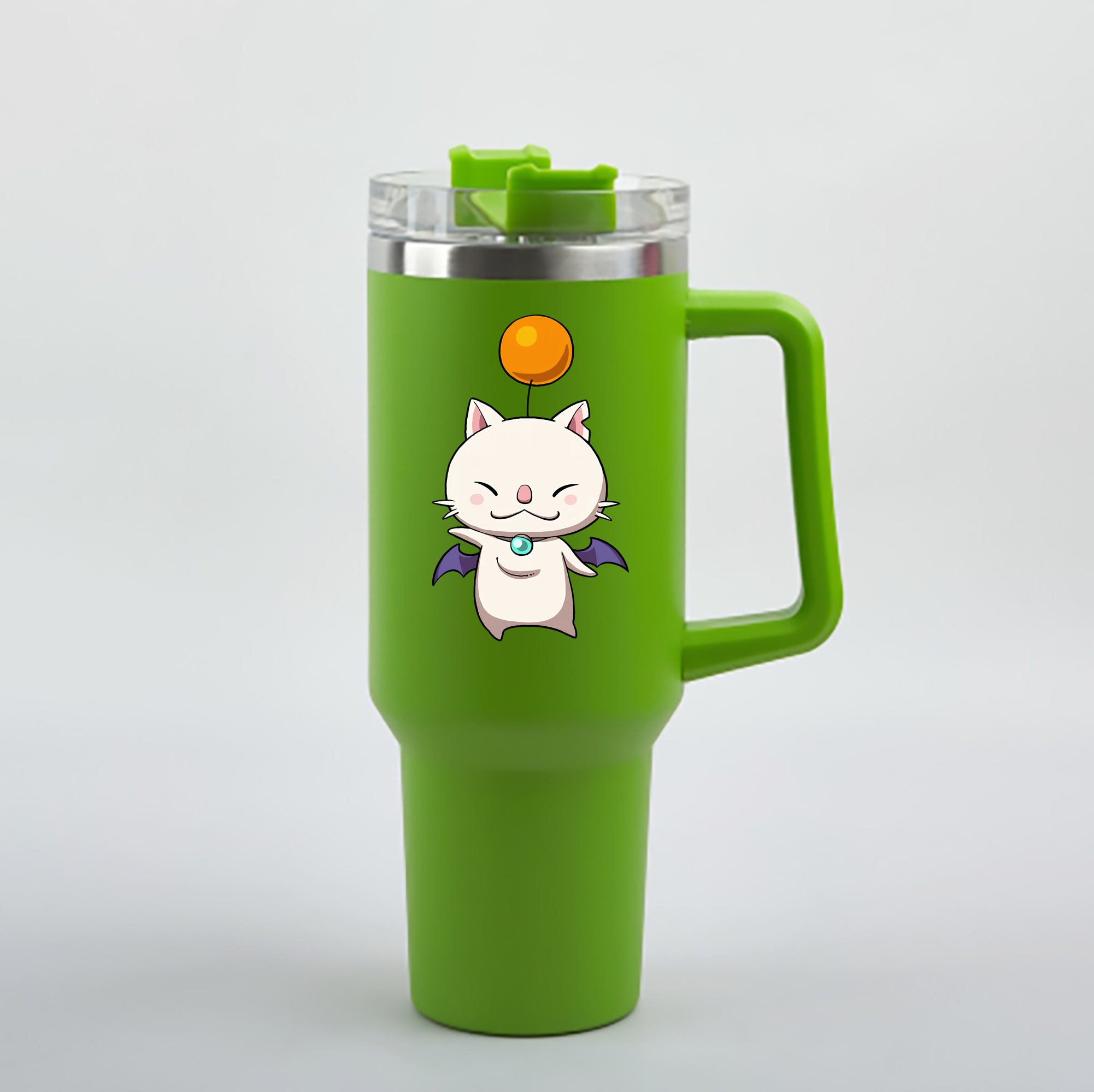 （画像用） 妖怪ウォッチ Yo-kai Watch 1200mL車用タンブラー - クリスタルステッカー（プラスチックストロー付き）